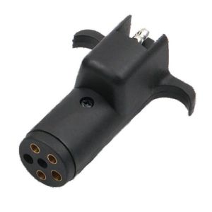 Trailer <b>Plug</b> Converter 6 to 4 <b>Adapter</b> Black Plastic Car Socket <b>Adapter</b> for American Style Trailer Connectors - Product Image 2
