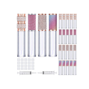 5ml Plastic Rhinestone Lipgloss Tube with Screen Printed Screw Cap for Liquid Lipstick and Skin Care - Product Image 1