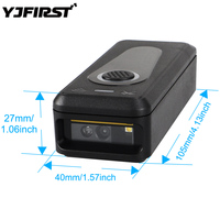 Scanner de Codes-Barres Mini de Poche sans Fil BT 1D 2D QR, Connecté au Téléphone Mobile, pour Vérification de Codes-Barres d'Inventaire POS
