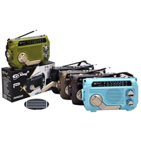 Tragbares Retro-Solar-Radio mit Schnitzwerkzeugen, AM/FM/SW-Empfänger für den Außenbereich