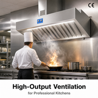 Hotte aspirante commerciale en acier inoxydable Jingzhilan à forte aspiration pour cuisine de restaurant et d'hôtel