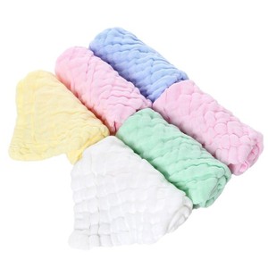 Toalla de Gasa de Algodón para Bebé Qidou, 30x30cm, Seis Capas, Color Sólido, Paño para Lavar la Cara, Toalla Cuadrada, Babero - Product Image 5