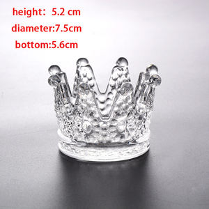 Cenicero de corona de cuentas de cristal transparente para decoración de moda creativa al por mayor para hotel doméstico - Product Image 5