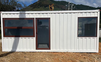 Modularer 20ft Faltbarer Container Umweltfreundliches Leichtgewichtiges Vorgefertigtes Kleines Mobiles Holzbüro Stahl-Sandwich-Panel Modern ZX