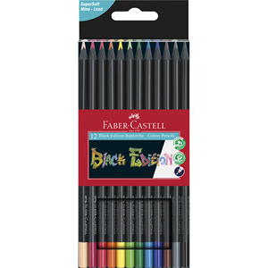 FABER CASTELL - EDIZIONE NERA CONFEZIONE DA 12 MATITE COLORATE - Product Image 1