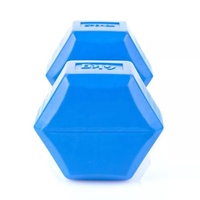 Équipement de fitness Gym Haltère hexagonale en plastique pour musculation