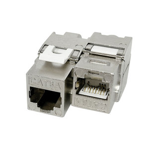 Giắc Cắm Rj45 Không Công Cụ UTP Không Công Cụ 180 Độ Cat6a Mô-đun Hợp Kim Kẽm Giắc Cắm <span class=keywords><strong>Keystone</strong></span> Cat6a - Product Image 4