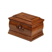 Elegante Urna Funeraria de Latón Estilo Europeo en Color Marrón para Adultos y Bebés