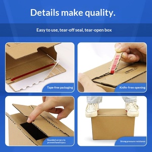 Wholesale Custom 12# Tear-Open Zipper Cardboard <b>Boxes</b>, Extra Strong Mailers for <b>Small</b> Batches - Product Image 2