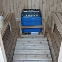 Hammam Haut de Gamme en Cèdre Canadien, Sauna Traditionnel à Vapeur Chaude et Humide