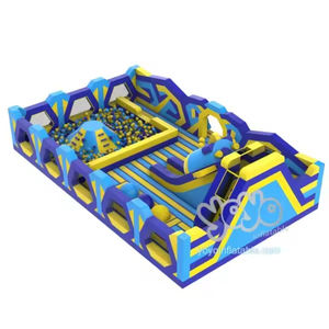 Parque Inflable del Sistema Solar con Personajes de Estrellas Amarillas, Zonas de Brincar del Planeta Azul y Efectos de Sonido Espaciales, Directo de Fábrica - Product Image 1