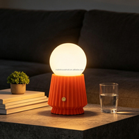 Lampe tactile rechargeable à piles, lampe LED pour chambre à coucher, 3 couleurs, intensité réglable, veilleuse LED pour enfants pour chambre à coucher