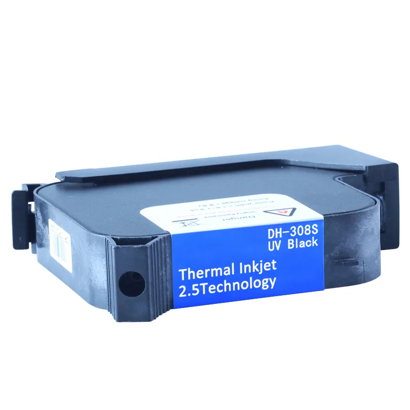 DHK-308S UV black inkcartridge TIJ2.5 wholesale for handheld inkjet printer/Industrial inline inkjet printer inkjet