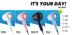 Pengering Rambut Ionik Profesional Lipat Mini Daya Tinggi Magnetik Portabel untuk Perjalanan Hotel, Produk Terlaris Baru - Product Image 6