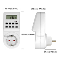 Minuteur programmable 16A 230V avec prise pour usage résidentiel/général