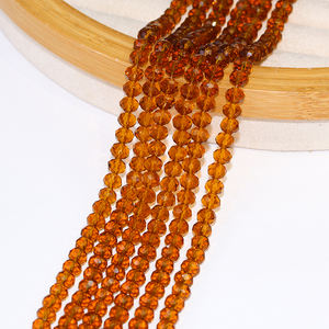 하이 퀄리티 4/6/8/10mm 투명 유리 구슬 반짝이는 블링 느슨한 패싯 <span class=keywords><strong>Rondelle</strong></span> Briolette DIY 보석 및 크리스탈 램프 만들기 - Product Image 6