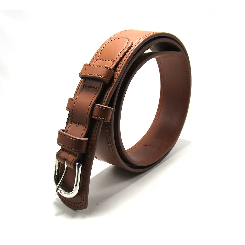 Custom Men Classic Vintage Pin Buckle Luxury Strap Genuine Pu Leather Belt For Man