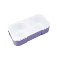 Boîte à lunch bento à 4 compartiments en acier inoxydable 304 avec serrure de sécurité pour étudiants, 400 ml*4, sans BPA, en plastique, étanche, grande capacité