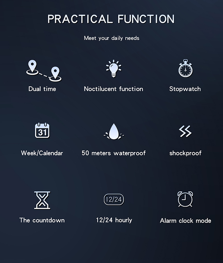 OEM SANDA 6029 Top Brand Men's Women's Multifunctional Electronic Watch Leisure Sports Waterproof Digital Student Watch