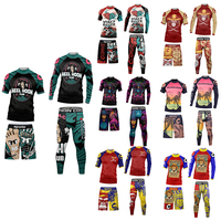 Vêtements de Jiu-Jitsu brésilien Cody Lundin, combinaisons de sport pour hommes, Rash Guard sans Gi, leggings à imprimé numérique, shorts de MMA, anti-UV UPF50