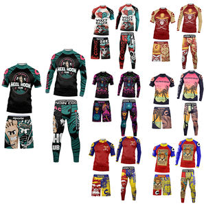 Vêtements de Jiu-Jitsu brésilien Cody Lundin, combinaisons de sport pour hommes, Rash Guard sans Gi, leggings à imprimé numérique, shorts de MMA, anti-UV UPF50 - Product Image 2