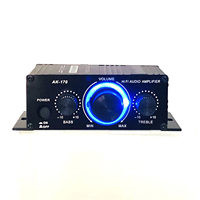 AK-170 Mini Mini Saf Amplifikatör Ev Bilgisayarı Ses 2.0 Kanal Yüksek Kaliteli Amplifikatör DC12V
