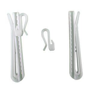 Crochets de <span class=keywords><strong>rideau</strong></span> en plastique réglables modernes, épingles, cintres, ruban adhésif pour rideaux plissés et traitements de fenêtres pour mariage - Product Image 1
