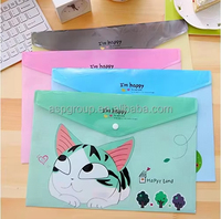 Porte-documents en PVC imperméable A4 Kawaii Cat pour fournitures de bureau et scolaires