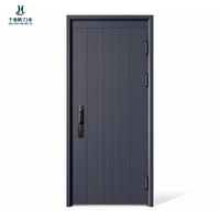 Porte d'entrée de sécurité en aluminium, étanche, insonorisée, anti-effraction, moderne, pour villa, hôtel, projets immobiliers et de construction