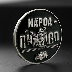 Moneda de desafío conmemorativa masónica chapada en oro - Product Image 2