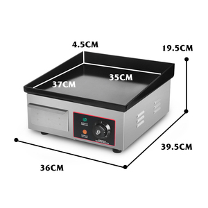 3000W Plaque Chauffante Électrique Plancha Plaque Chauffante En Acier Inoxydable Poêle Steak Poêle À Frire pour la Maison De Jardin En Plein Air Barbecue Poêle - Product Image 2