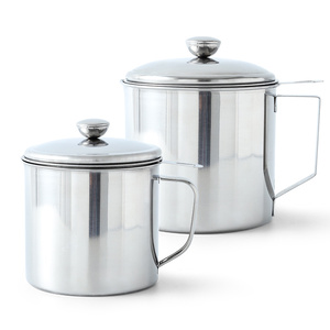 Dụng Cụ Lọc Dầu Chiên Nhà Bếp Bằng Thép Không Gỉ Hộp Đựng Nồi Lọc Dầu Mỡ + Nắp - Product Image 4