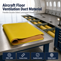 Tissu Hypalon CSM pour Conduits de Climatisation au Sol des Avions, Ignifuge et Résistant aux UV, Dimensions Personnalisables, Service de Découpe