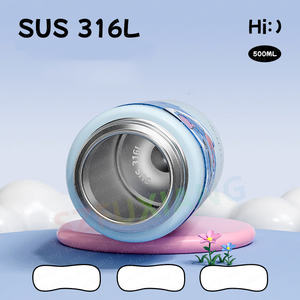 Nova Chegada Ponto Térmico Copo 316 Dos Desenhos Animados <span class=keywords><strong>Anime</strong></span> Chaleira De Palha Direto Duplo Beber Copo para Estudantes da Escola Primária - Product Image 6