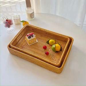 Çamaşır Rattan tepsi sepet için 110L giysi sepet su sümbül bölmeler sürgülü Vietnam seti pirinç kasesi torba piknik özel - Product Image 4