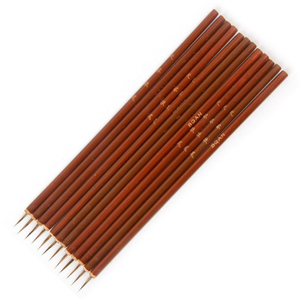 Pinceau liner pour nail art en nylon avec manche en bois et logo personnalisé, manche classique à sertissage, poils doux, stylo de peinture pour gel - Product Image 6