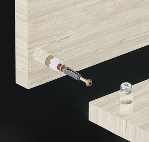 Wholesale of 40 Movable Iron <b>Rods</b>/four Opening <b>Plastic</b> <b>Rods</b>/three in One Connectors for Disassembly and Assembly of Cabinets - Product Image 6