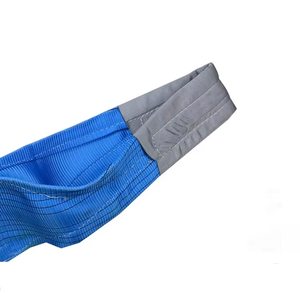 Tüv sertifikalı WLL 8ton 6m 240mm düz gözlü özelleştirilmiş dokuma Sling Polyester kaldırma kayışı - Product Image 3