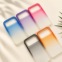 Coque dégradée en acrylique givré pour iPhone 18 Series, texture mate, protection de l'appareil photo, anti-rayures, antichoc, commande en gros OEM