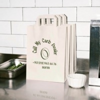 Bolsa de Papel para Regalos de Boda y Eventos, con Logotipo Personalizado de Lujo, Estampado Dorado, para Catering Gourmet, Certificación Ecológica, DDP