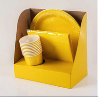 Ensemble de fête tout-en-un haut de gamme, assiettes, gobelets, serviettes jetables, fournitures essentielles pour l'animation