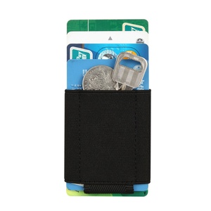 Boshiho Hotsales Customized Logo Slim <b>Card</b> <b>Holder</b> Elastic <b>Wallet</b> with Elastic for Men - Product Image 2