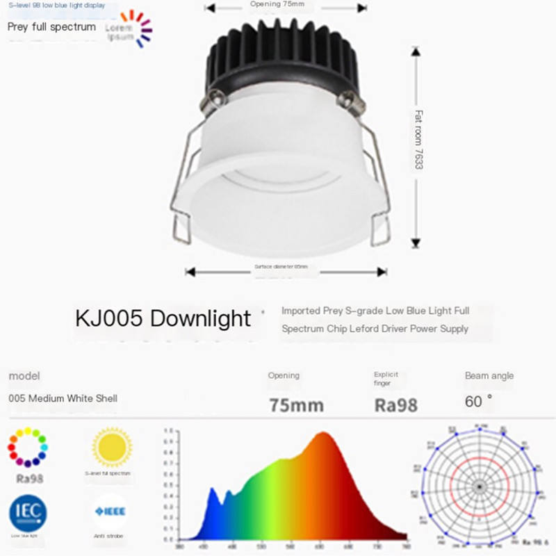 White 005 Downlight
