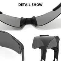 Lunettes de soleil d'extérieur Fashion Custom Change Color Coating Lens Photochromic Cycling Sun Glass PC Frame Sport Sunglass