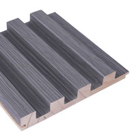 Rejilla de madera maciza de estilo moderno Paneles de pared decorativos Función antiestática Solución de diseño gráfico