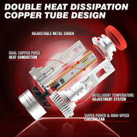 LANSEKO Vente en gros X18 Phare LED H16 5202 PSX24 H7 H11 Ampoule avec double tube en cuivre 60W 12000LM pour voiture