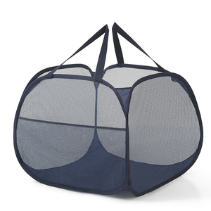 Cesto de lavandería de malla de apertura innovador Tamaño grande 90L con bolsillo lateral - Product Image 4