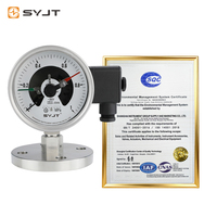 SY YXC Pengukur Suhu & Tekanan Kontak Elektronik Digital Fungsi Barometer Baja Tahan Karat Pengukur Vakum Presisi Tinggi