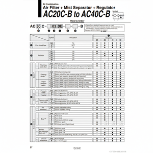 SMC Pneumatics Combinación de aire Piezas neumáticas de - Product Image 1