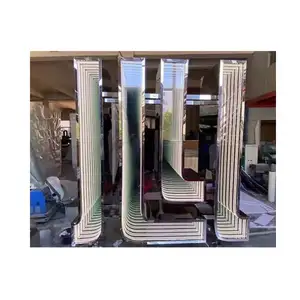 Custom Infinity Wall Mirror Infinite Sign 3d Infinity Mirror Video Light Led Wall Abyss Mirror For Bar